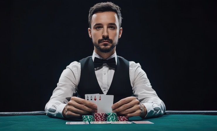 Tampilan deposit mobile dengan nuansa es biru